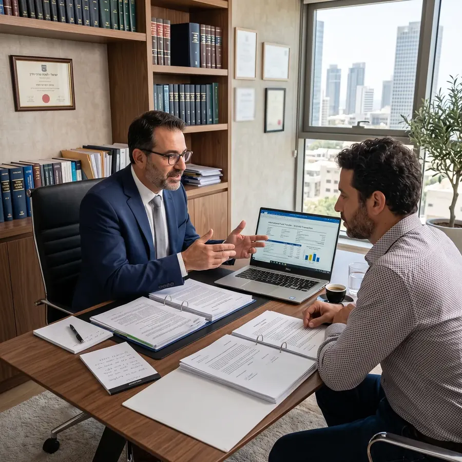 Fund repatriation and transfer for real estate purchase
